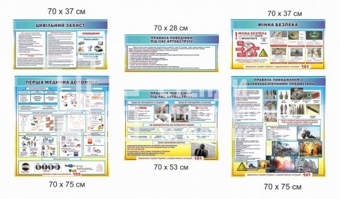 Стенди пластикові з безпеки життя