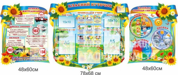 Стенди для початкової школи