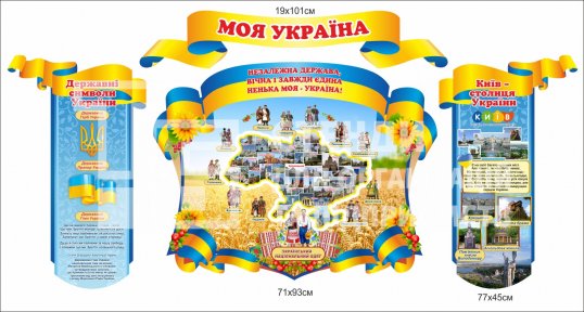 Комплект стендів з мапою України