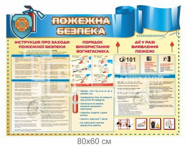 Стенд з пожежної безпеки