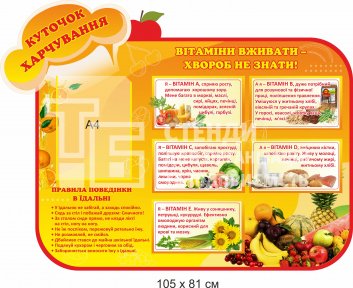 Стенди в їдальню
