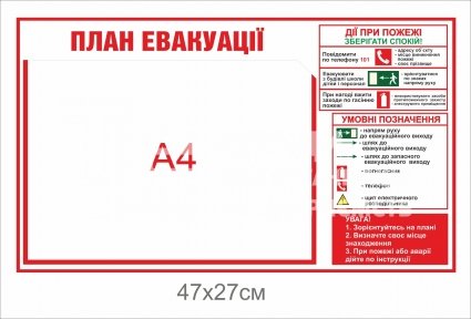 План евакуації з діями при пожежі