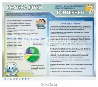Безпека дітей в інтернеті стенд