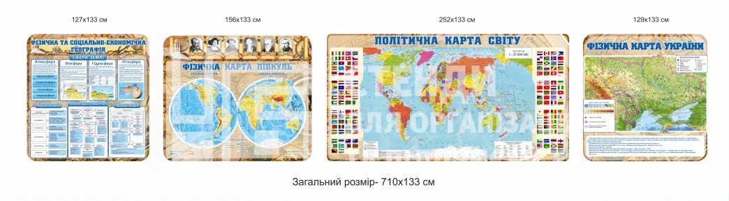 Стенди у кабінет географії