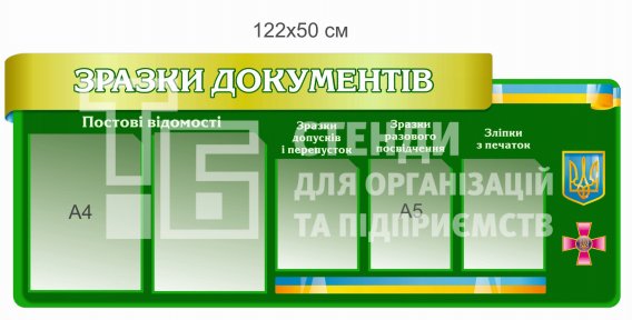 Стенд «Зразки документів»