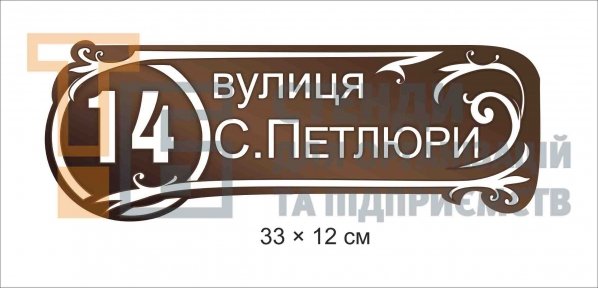 Вулична табличка на будинок