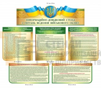 Набір стендів з ведення військового обліку