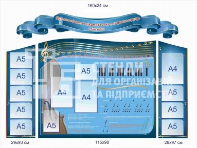 Комплект стендів для кабінету музики