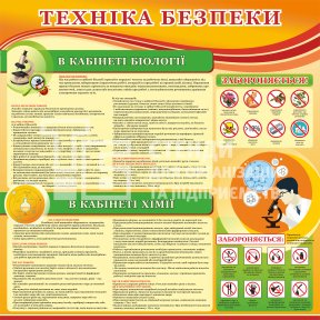 Стенд в кабінет біології 