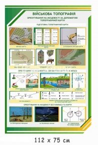 Військова топографія стенд для ЗСУ