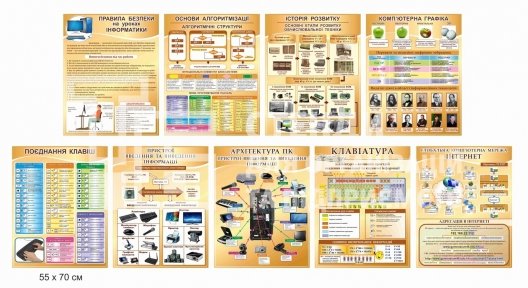 Комплект стендів для кабінету інформатики
