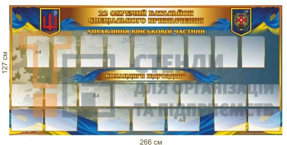 Інформаційний стенд для військової частини