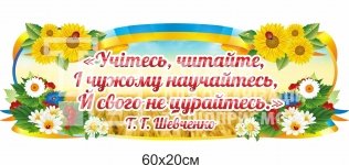 Плакат пластиковий Тарас Шевченко