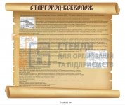Стенд-свиток з історією міста