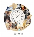 Стенд-годинник в кабінет зарубіжної літератури