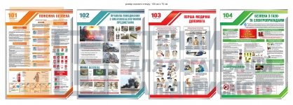 Набір стендів з безпеки життя