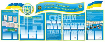 Стенд комплексний інформаційний для оформлення кафедри економіки