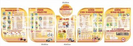 Стенди з безпеки життєдіяльності комплект