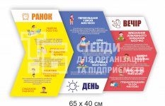 Стенд для НУШ «Розклад дня»