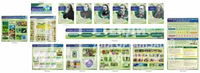 Стенди для кабінету біології – комплект навчальних плакатів та портретів вчених