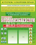 Куточок з охорони праці для кабінету хімії