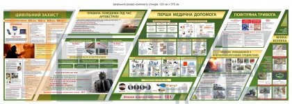 Набір стендів з цивільного захисту